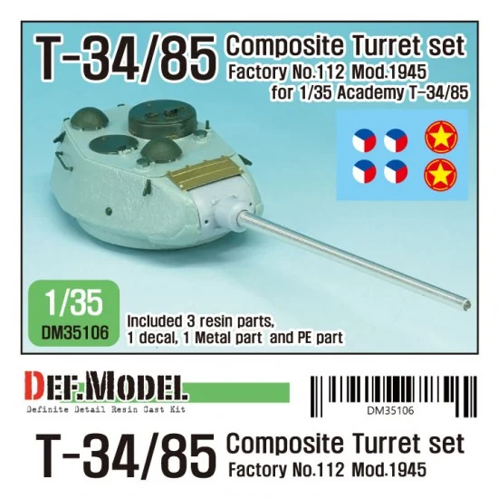 DEF DM35106 1/35 T-34/85 Composite Turret set Mod.45 for Academy Factory No.112 kit