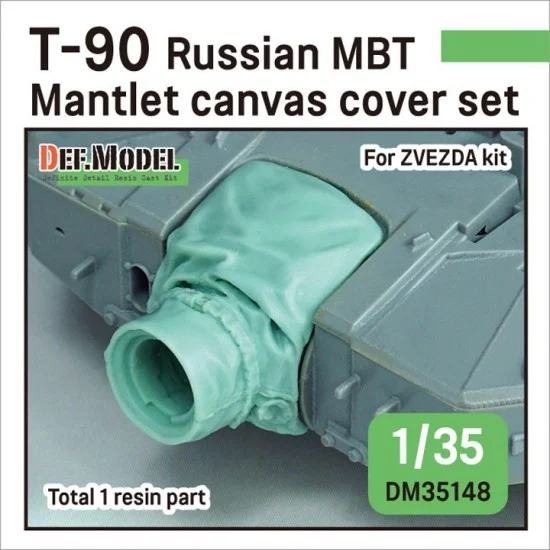DEF DM35148 1/35 T-90 Tank Mantlet Canvas Cover set for Zvezda kit