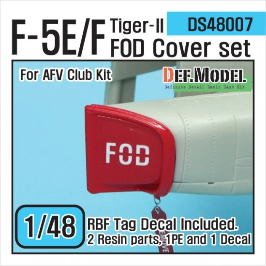 DEF DS48007 1/48 F-5E/F Tiger-II FOD Cover Set for AFV Club kit