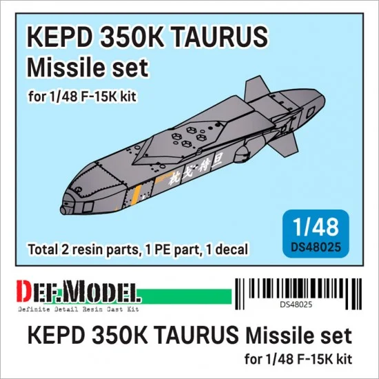 DEF DS48025 1/48 R.O.K.Air Force F-15K KEPD 350K TAURUS Missile set (1pcs)