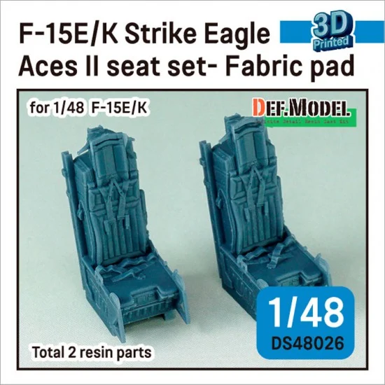 DEF DS48026 1/48 F-15E/K Strike Eagle Aces II Seats set Fabric pad ver