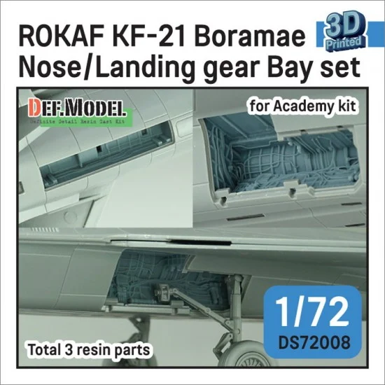 DEF DS72008 1/72 ROKAF KF-21 Boramae Nose/Landing Gear Bay set for Academy kits