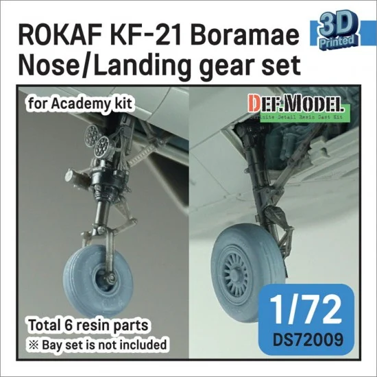 DEF DS72009 1/72 ROKAF KF-21 Boramae Nose/Landing Gear set for Academy kits