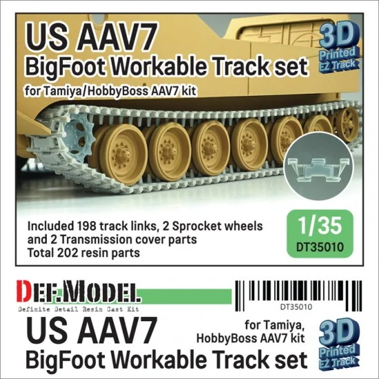 DEF DT35010 1/35 US AAVP7 BigFoot Workable Track set for Tamiya/Academy/HobbyBoss kits - Military Vehicles & Tanks