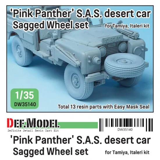 DEF DW35140 1/35 British SAS Landrover Pinkpanther Wheel set for Tamiya/italeri kits - Military Vehicles & Tanks