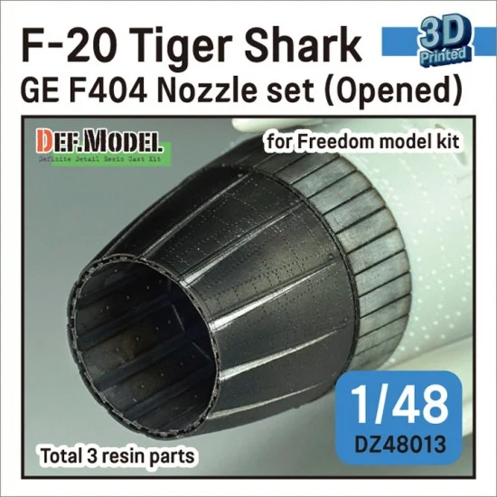 DEF DZ48013 1/48 F-20 Tiger Shark Nozzle set (GE F404 Early type) #Opened for Freedom kit
