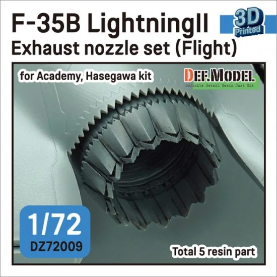 DEF DZ72009 1/72 F-35B Lightning II Exhaust Nozzle set- Flight for Academy/Hasegawa kits