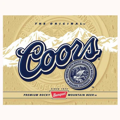 Coors Label Metal Sign - Desperate Enterprises