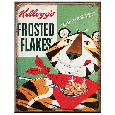 KELLOGG'S TONY TIGER METAL SIGN - Desperate Enterprises
