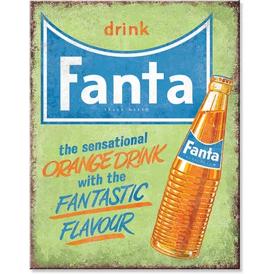 Drink Fanta Metal Sign - Desperate Enterprises