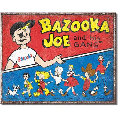 Bazooka Joe and his Gang Metal Sign - Desperate Enterprises