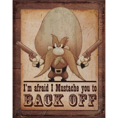 Yosemite Sam Metal Sign 1905 - Desperate Enterprises