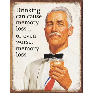 Memory Loss Metal Sign 1975 - Desperate Enterprises