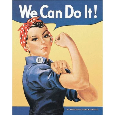 Rosie The Rivetor Metal Sign 796 - Desperate Enterprises