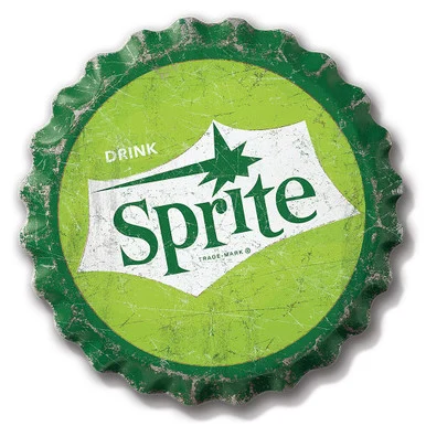Sprite Bottle Cap Metal Sign BC2141 - Desperate Enterprises