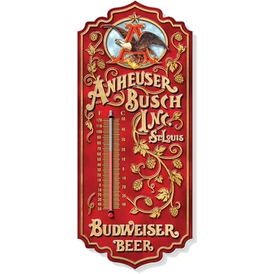 Anheuser Busch Metal Wall Thermometer TH108 - Desperate Enterprises