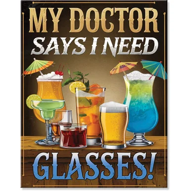 Doctor Says Metal Sign 2972 - Desperate Enterprises