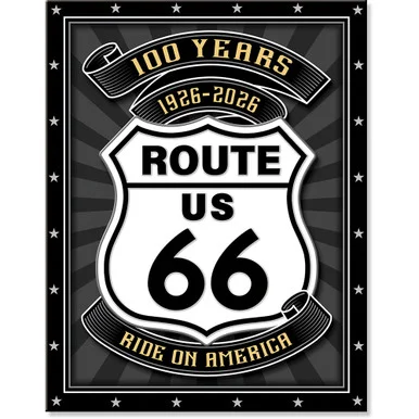 Route 66 Anniversary Metal Sign 2966 - Desperate Enterprises