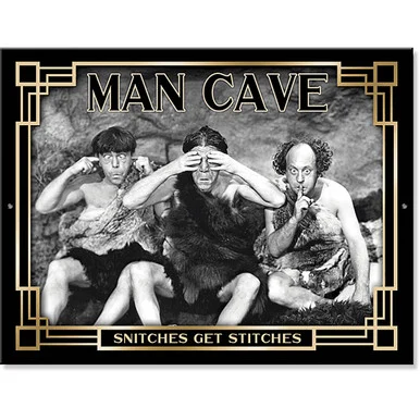 Stooges Man Cave Metal Sign Desperate Enterprises (7233)
