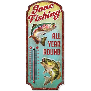 Gone Fishing Thermometer Desperate Enterprises (TH113)