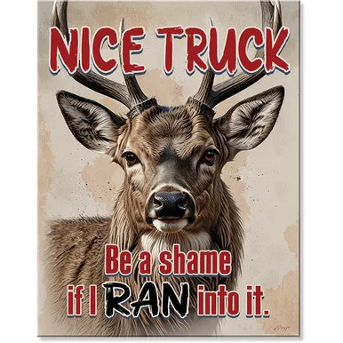 Nice Truck Metal Sign Desperate Enterprises (2980)