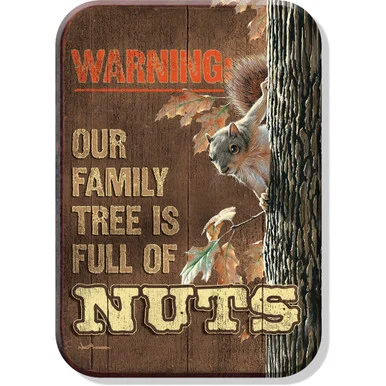 Warning Family Tree Magnet Desperate Enterprises (M2321)
