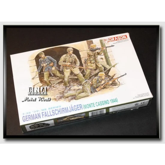Dragon 6005 1/35 Infantry German Fallschirmjager (Monte Cassino 1944) - Model Figures