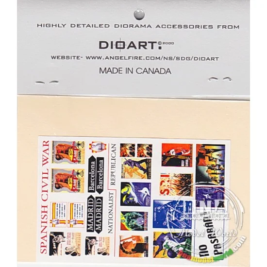 DioArt 051 1/35 Spanish Civil War - Posters &Signage (Republican-Nationalist)