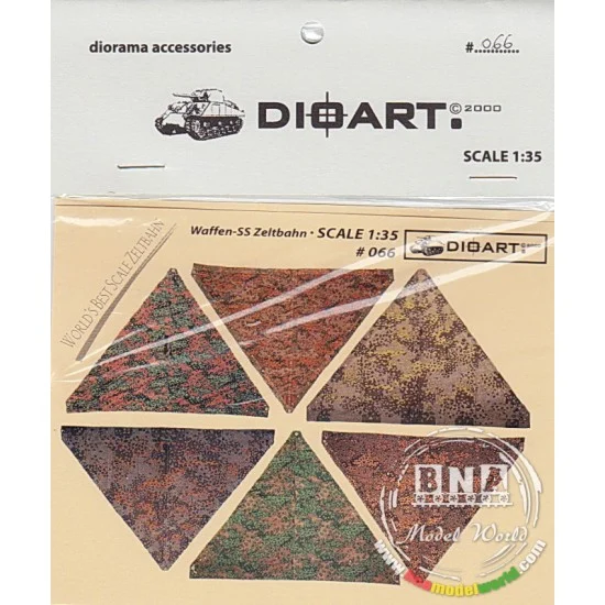 DioArt 066 1/35 WWII German Waffen-SS Zeltbahn x2sheets