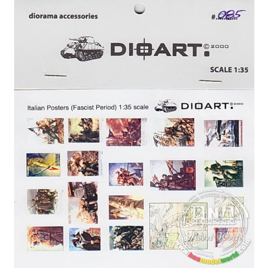DioArt 085 1/35 WWII Italian Posters (Fascist Era) - Scenics & Diorama
