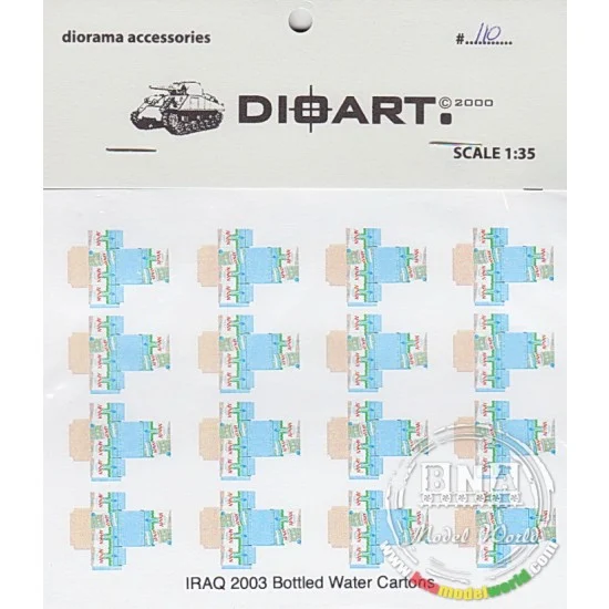 DioArt 110 1/35 Modern Iraq 2003 /Bottled Water Cartons - Scenics & Diorama
