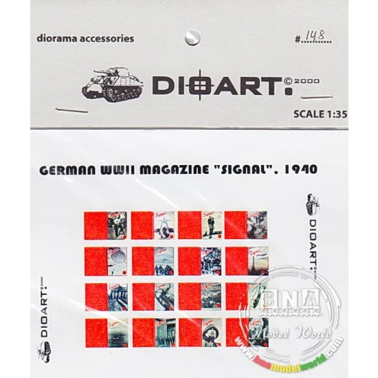 DioArt 148 1/35 WWII German WWII "SIGNAL" Magazines,1940 - Scenics & Diorama