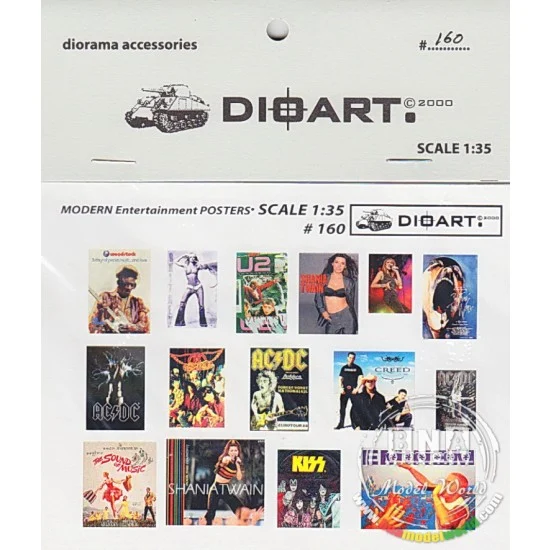 DioArt 160 1/35 Modern Entertainment Posters - Scenics & Diorama