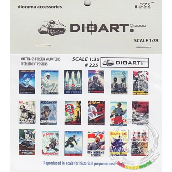 DioArt 225 1/35 WWII German-Waffen SS Recruitment Posters
