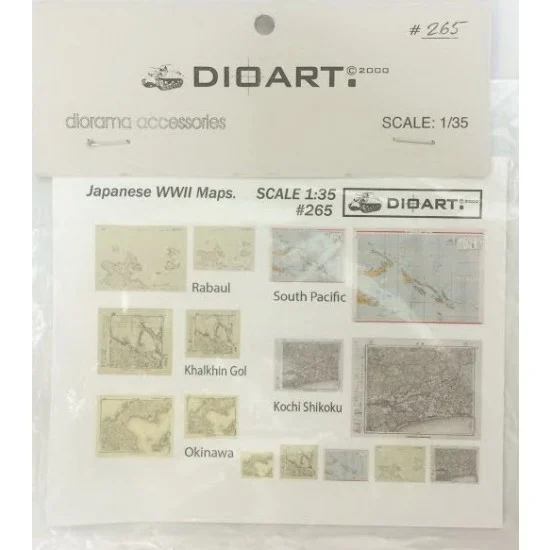 DioArt 265 1/35 WWII Japanese Maps - Scenics & Diorama