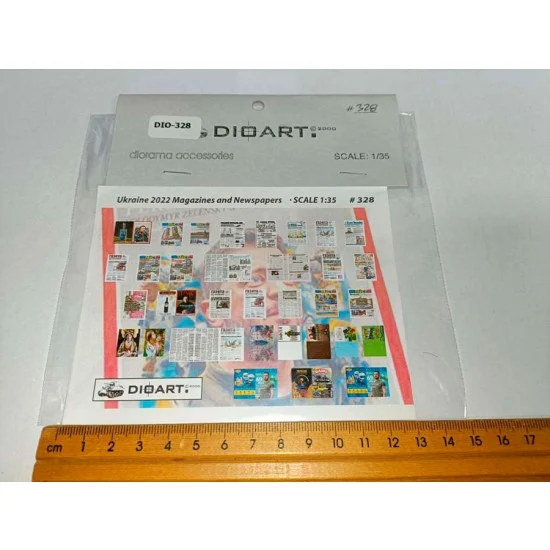 DioArt 328 1/35 Modern Ukraine 2022 Magazines and Newspapers (2 full colour sheets) - Scenics & Diorama