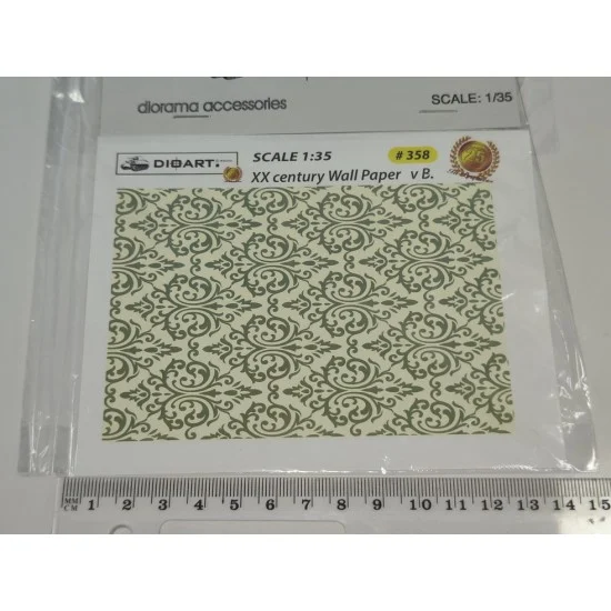 DioArt 358 1/35 Xxc. Wall Paper Ver.B (full colour, 2 sheets, bond) - Scenics & Diorama