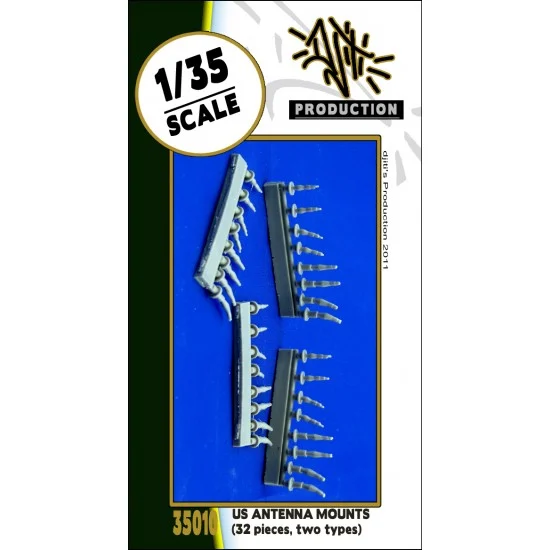 Djiti's Production 35010 1/35 US Modern Antenna Mounts - Military Vehicles & Tanks
