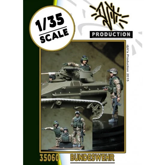 Djiti's Production 35060 1/35 German Bundeswehr Tank Crew for Wiesel 1 / Wiesel 2 / Marder / Fennek - Model Figures