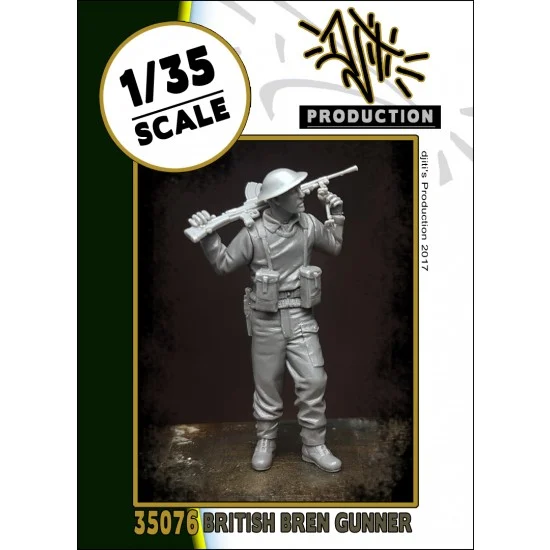 Djiti's Production 35076 1/35 WWII British Bren Gunner w/Machine Gun - Model Figures