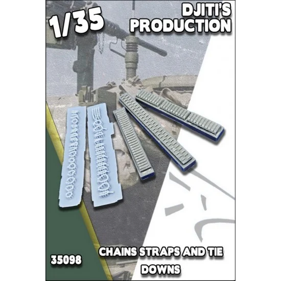 Djiti's Production 35098 1/35 Chains Straps and Tie Downs - Military Vehicles & Tanks