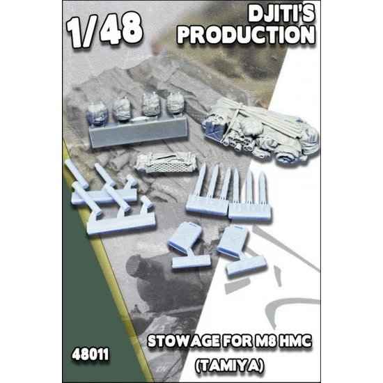Djiti's Production 48011 1/48 M8 HMC Stowage Set for Tamiya kits - Military Vehicles & Tanks