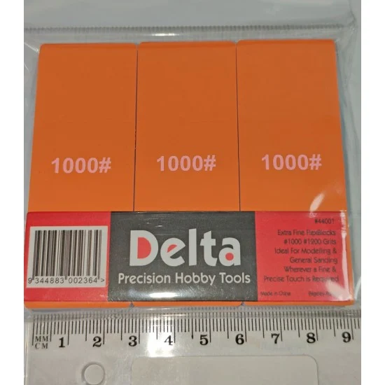 Delta 44001 FlexBlocks Extra Fine Sanding Sponge Sticks - Hobby Tools & Supplies
