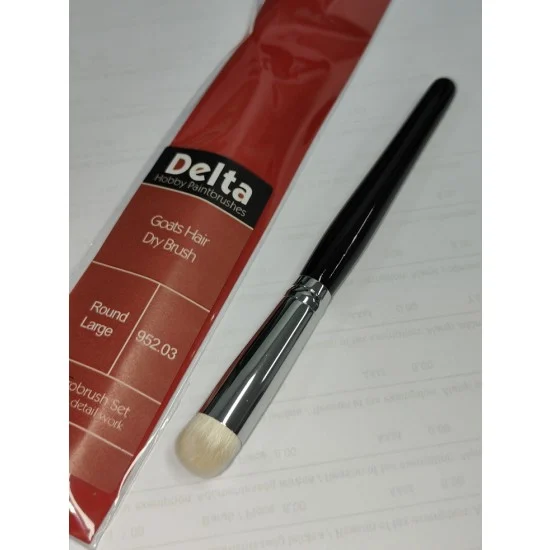 Delta 95203 Goats Hair Dry Brush #Round Large - Hobby & Model Paints