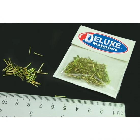 Deluxe Materials AC5 Brass Pins 3/8" CD Pack - Hobby Tools & Supplies