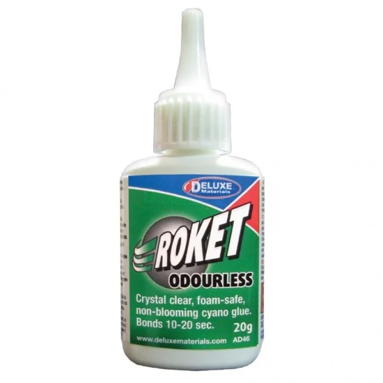 Deluxe Materials AD46 Roket Odourless - Cyano Adhesive Glue (20g)