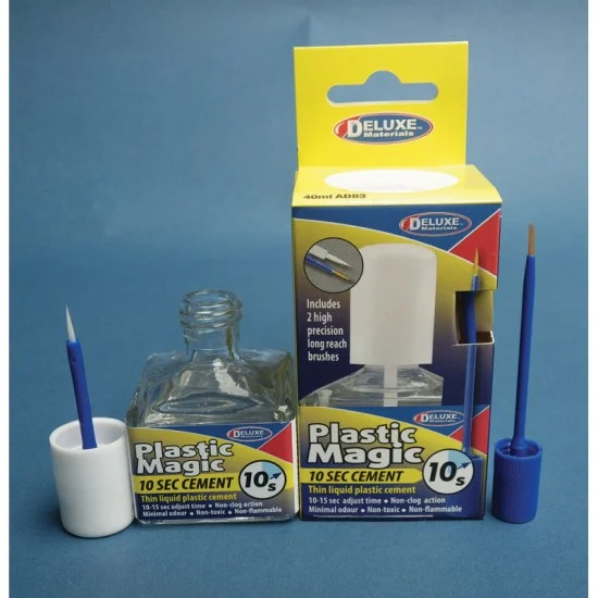 Deluxe Materials AD83 Plastic Magic 10s Cement (40ml) - Hobby Tools & Supplies