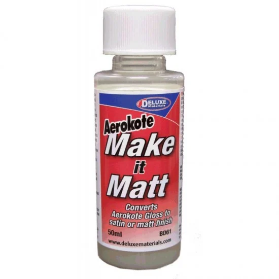 Deluxe Materials BD61 Aerokote "Make it Matt" Satin/Matt Finish (50ml) - Hobby & Model Paints