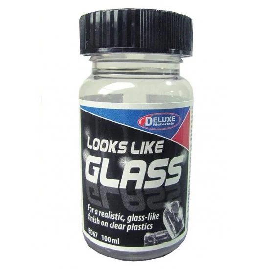 Deluxe Materials BD67 "Looks Like Glass" for Windows, Canopies & other Clear Plastics (100ml) - Hobby & Model Paints
