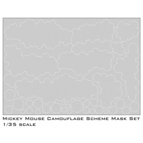 DN Models 35-827-023 1/35 Mickey Mouse Camouflage Scheme Paint Masks